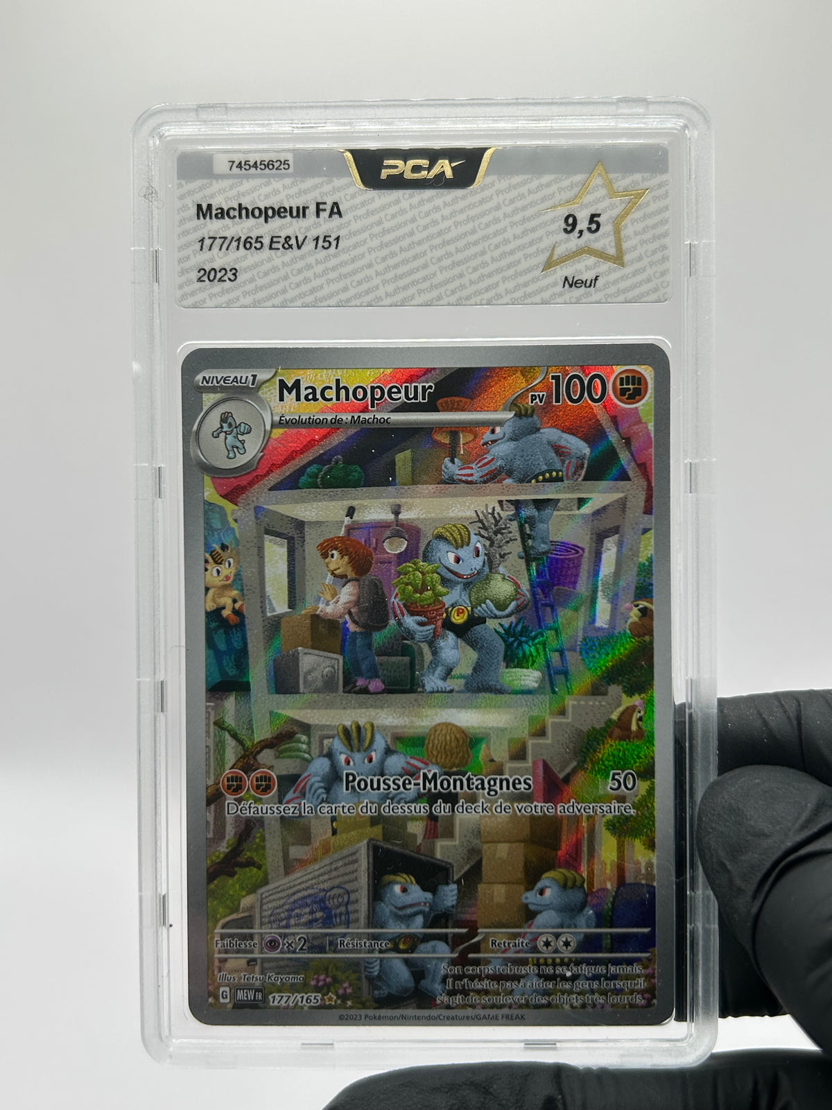 Lot 7 cartes Pokémon gradées PCA 9,5 — 151