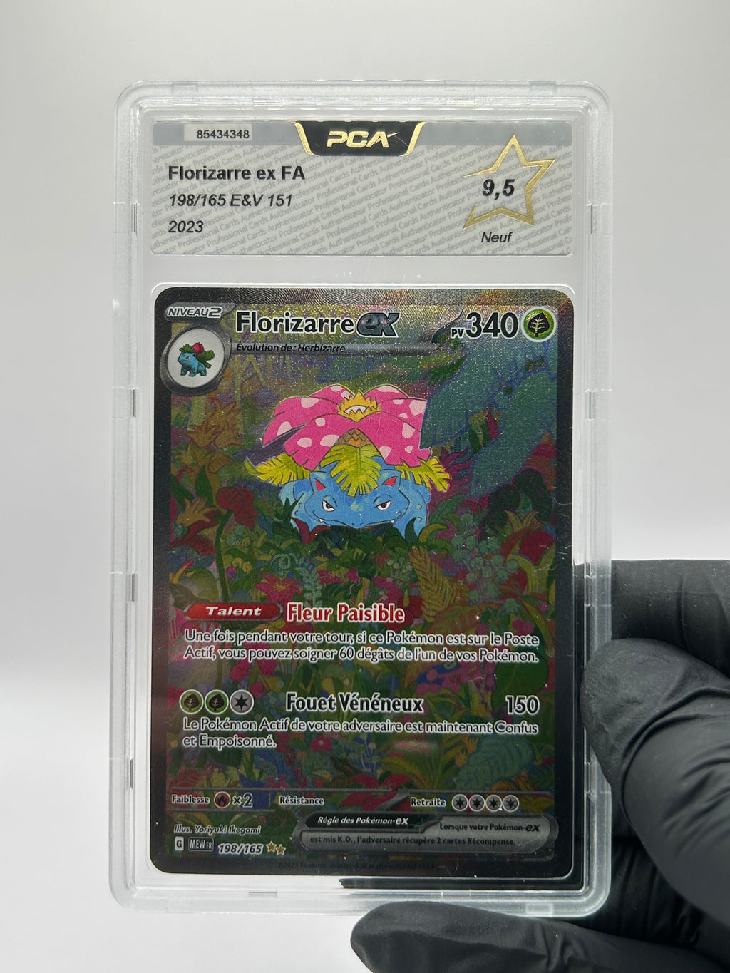Lot 7 cartes Pokémon gradées PCA 9,5 — 151