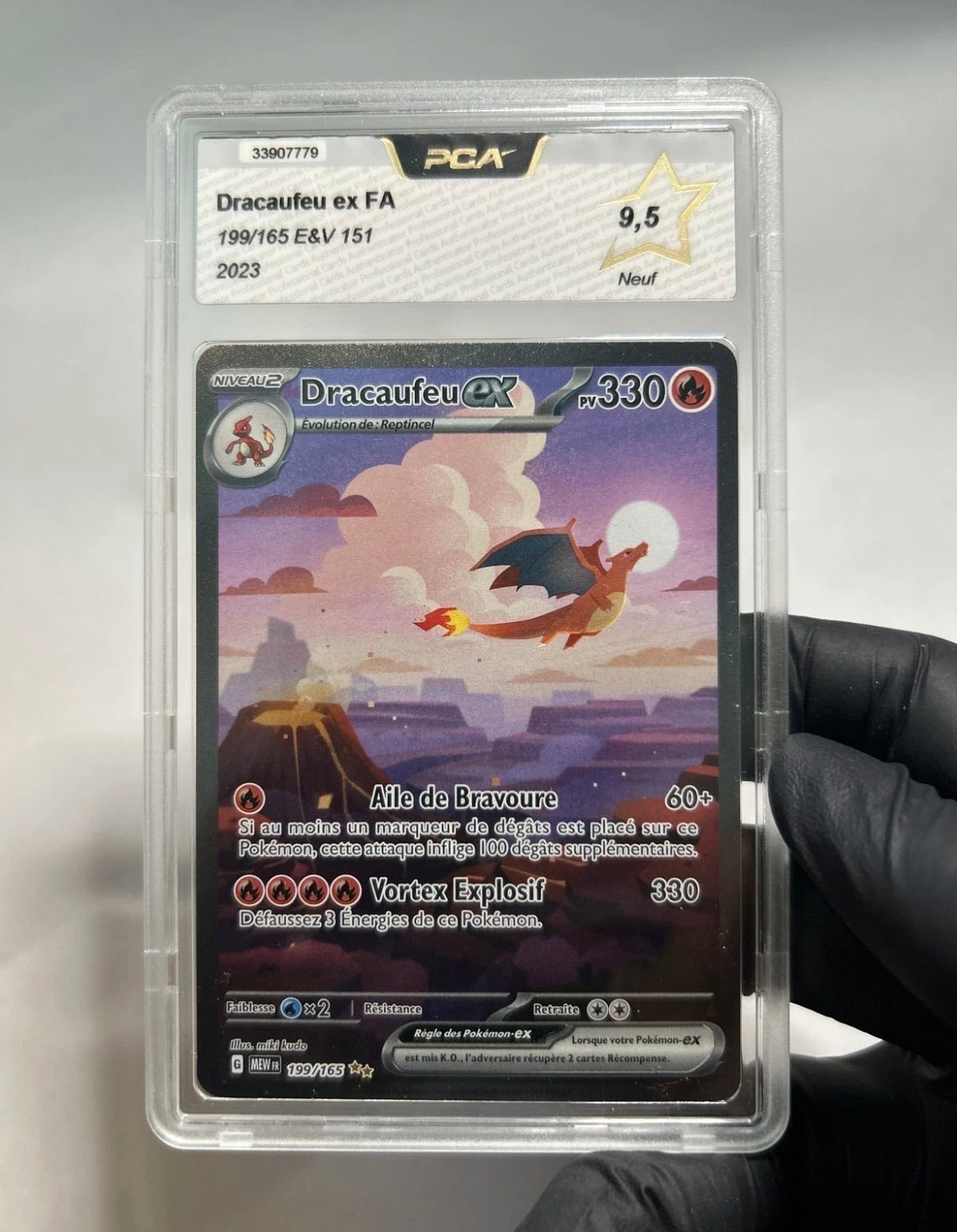 Lot 7 cartes Pokémon gradées PCA 9,5 — 151