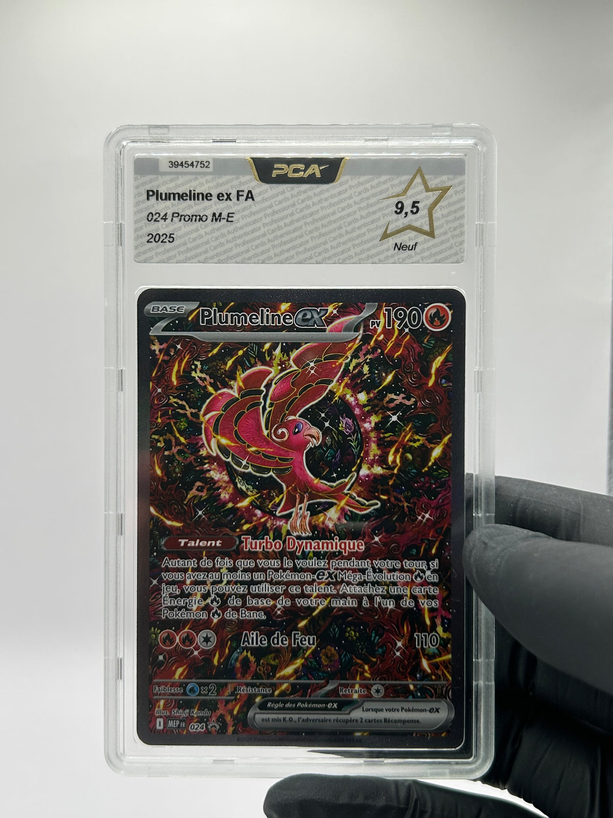 Lot 7 cartes Pokémon gradées PCA 9,5 — 151