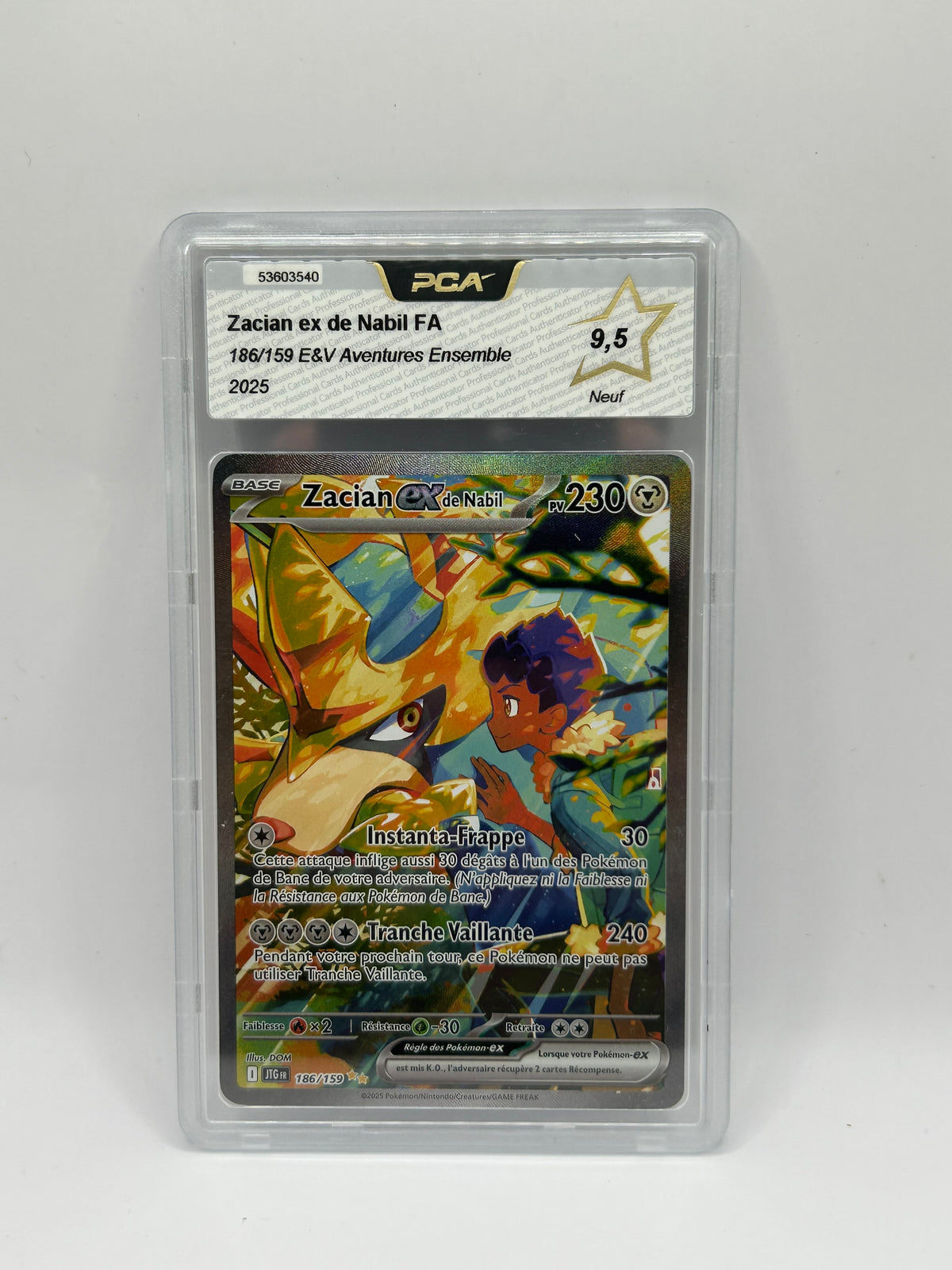 Zacian-EX De Nabil 186/159 PCA9.5